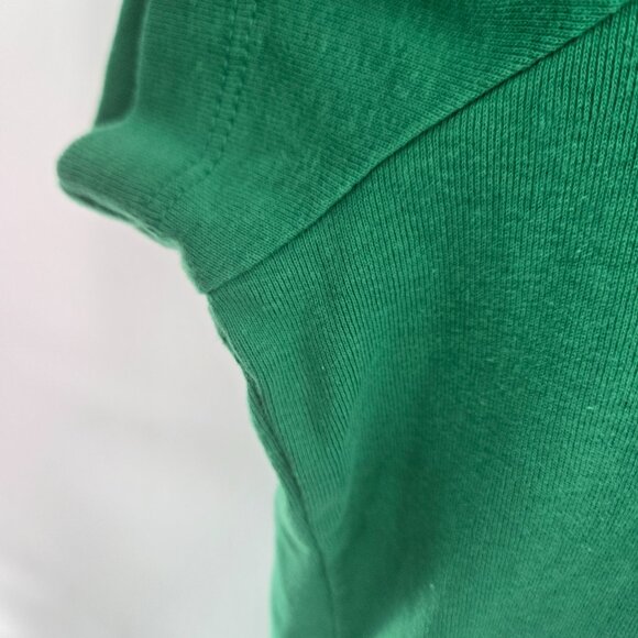 St. John's Bay Green Essential Tee 100% Cotton V-Neck Short Sleeved Top - Picture 5 of 7